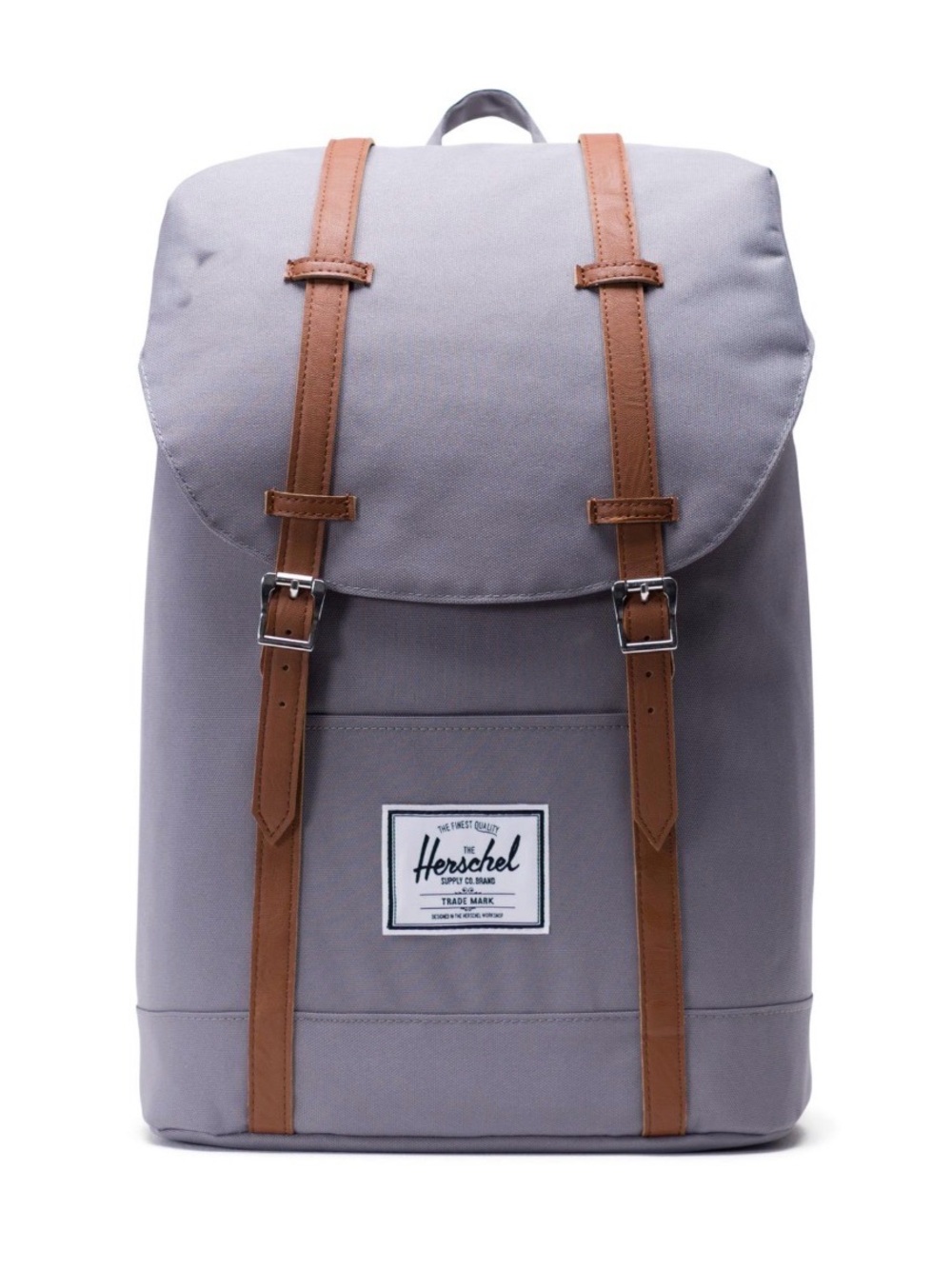 Herschel Supply Company Gray Backpack with Brown Straps